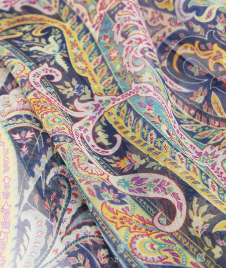 Sciarpa paisley in seta