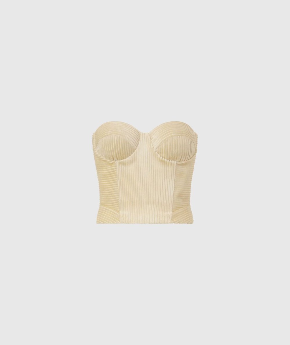 Top bustier in velluto <br />  <br />