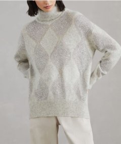 Maglia in lana e mohair